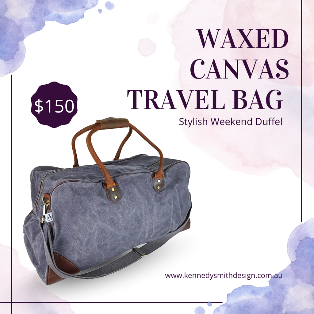 ✈️ Elevate Every Trip with the Waxed Canvas Travel Bag – Stylish Weekend Duffel