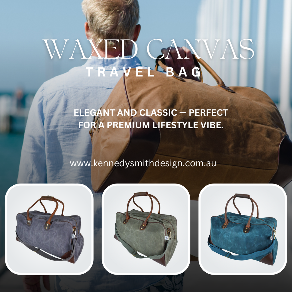 Waxed Canvas Travel Bag – Stylish Weekend Duffel