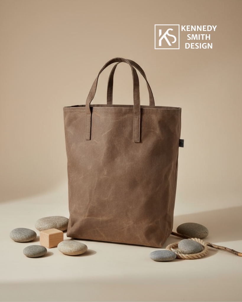 Waxed Canvas Grocery Bag: Handcrafted, Durable & Water-Resistant – Your New Everyday Essential
