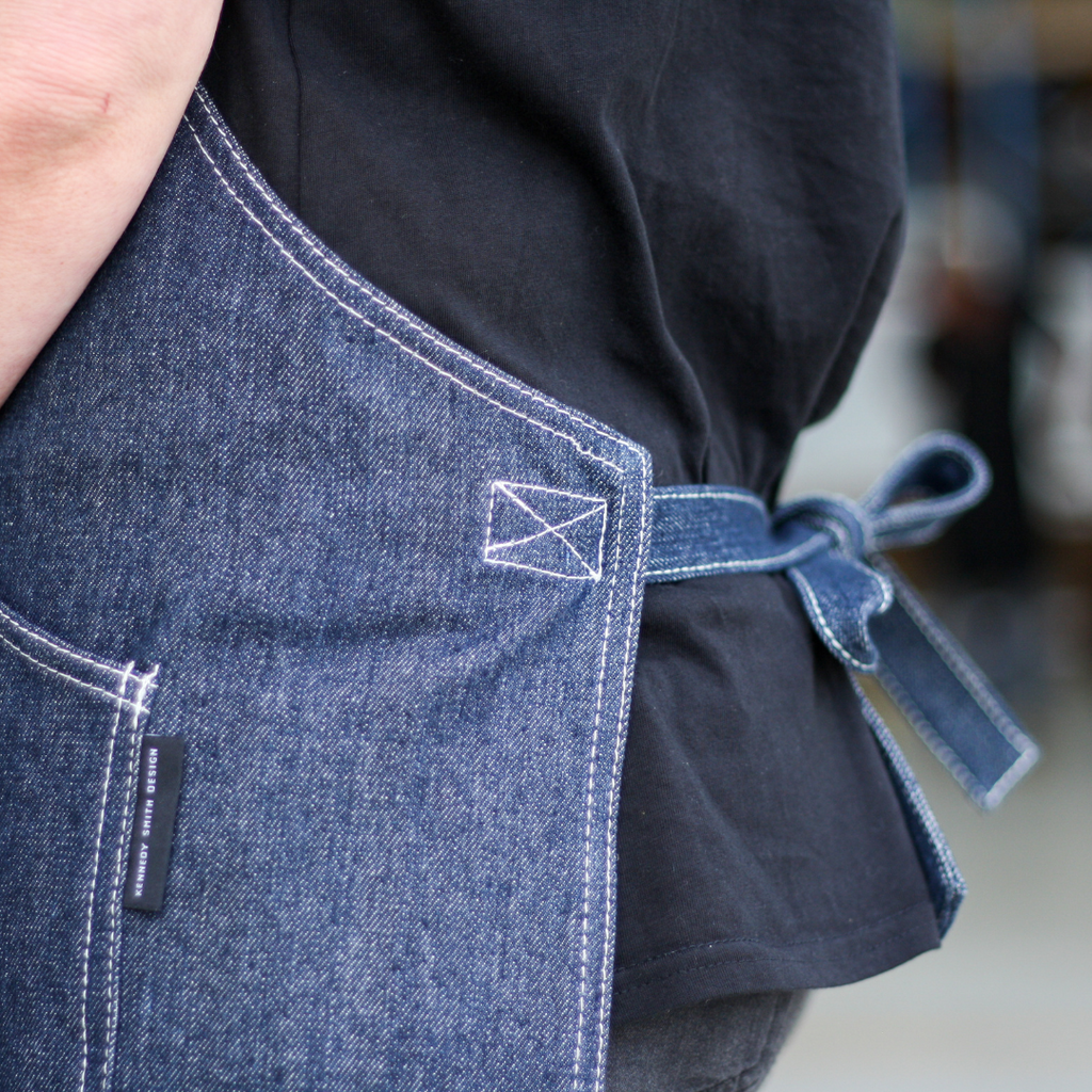 CHEVIOT DENIM APRON FOR COOKING AND CHEFS