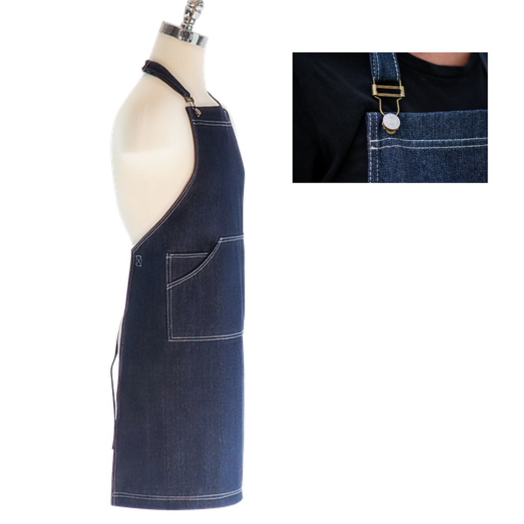 CHEVIOT DENIM APRON FOR COOKING AND CHEFS