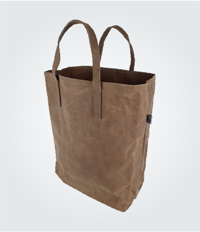 WAXED CANVAS GROCERY BAG