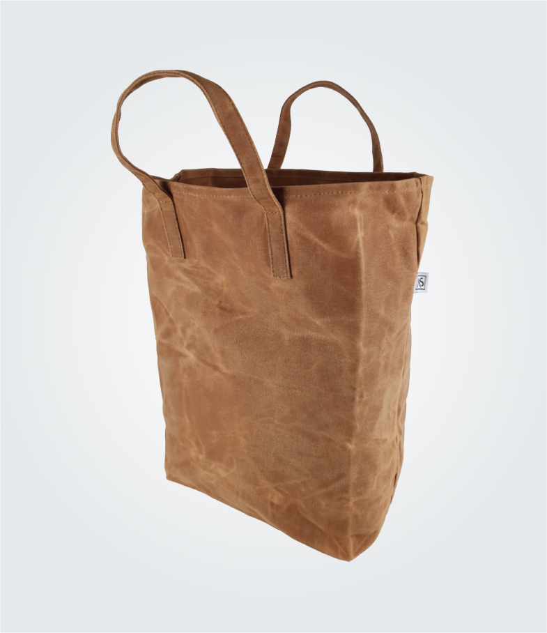 WAXED CANVAS GROCERY BAG